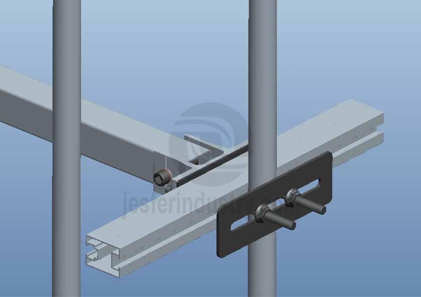 Færøyene aluminium balkong PV støtte