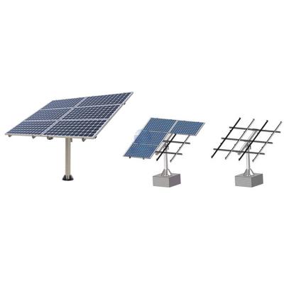 6 stk solcellemoduler jordstolpe monteringssystem