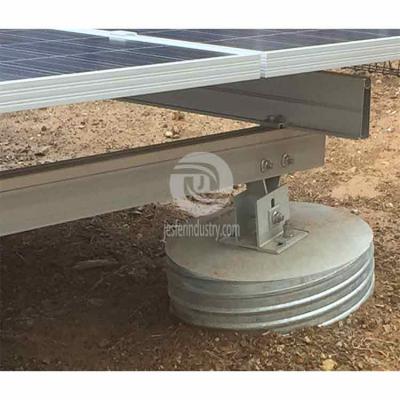 betongblokk solar bakken montering ramme system
