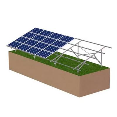 PV aluminium jordbraketter for montering av solcellepanel
