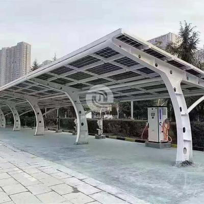 solar power carport plant structure